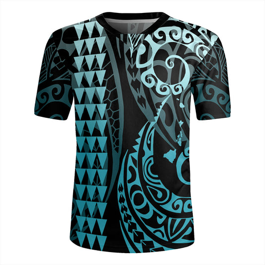 Hawaii Rugby Jersey Map Kakau Style
