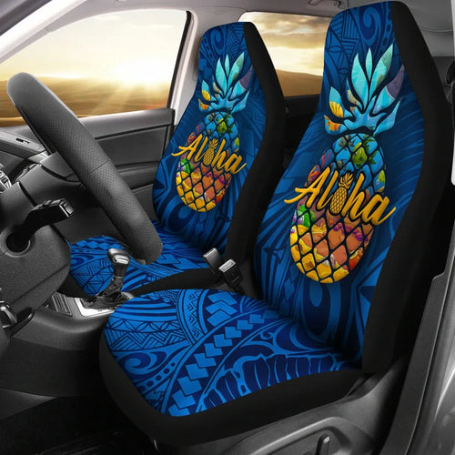 Hawaii Car Seat Covers - Aloha Pineapple