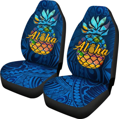 Hawaii Car Seat Covers - Aloha Pineapple