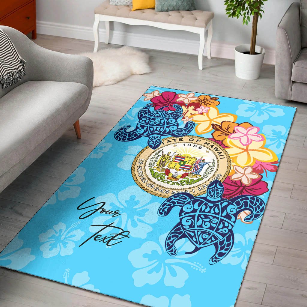Hawaii Area Rug - Custom Personalised Tropical Style