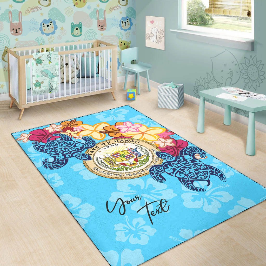 Hawaii Area Rug - Custom Personalised Tropical Style