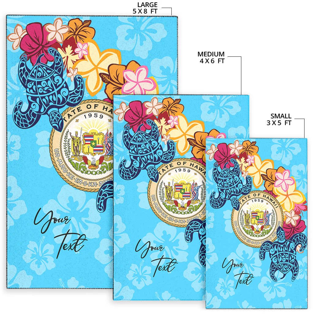 Hawaii Area Rug - Custom Personalised Tropical Style