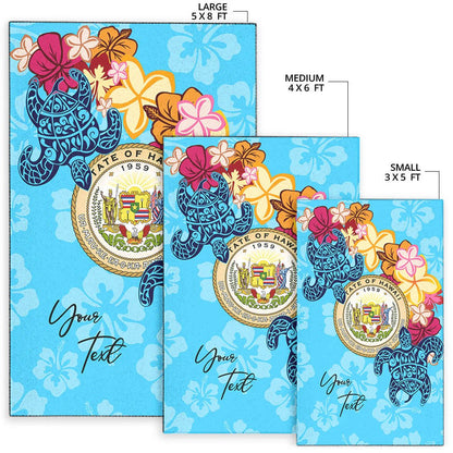 Hawaii Area Rug - Custom Personalised Tropical Style