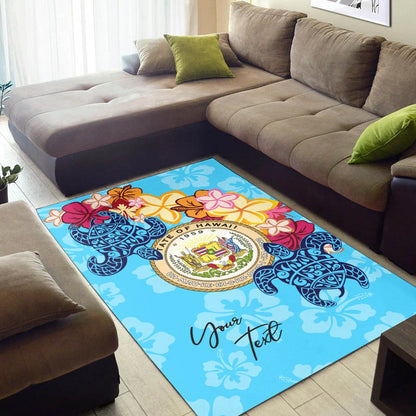 Hawaii Area Rug - Custom Personalised Tropical Style