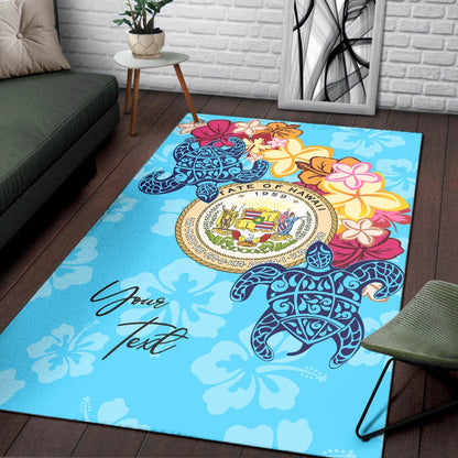 Hawaii Area Rug - Custom Personalised Tropical Style