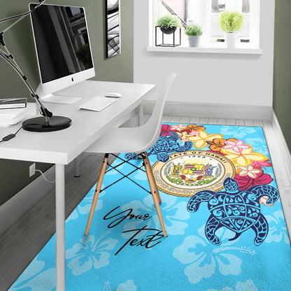 Hawaii Area Rug - Custom Personalised Tropical Style