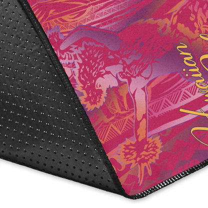 Hawaii Area Rug - King Of Hawaii With Hawaiian Girls Pink Version