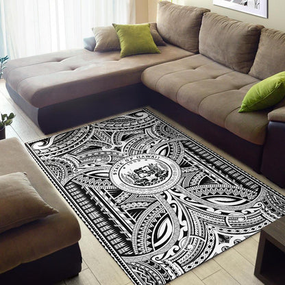 Hawaii Area Rugs - Polynesian Tattoo & Hawaii Coat of Arm