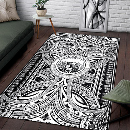Hawaii Area Rugs - Polynesian Tattoo & Hawaii Coat of Arm