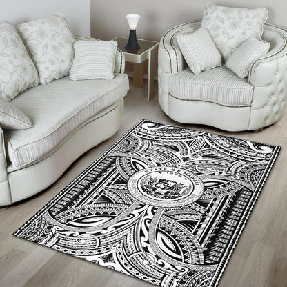 Hawaii Area Rugs - Polynesian Tattoo & Hawaii Coat of Arm