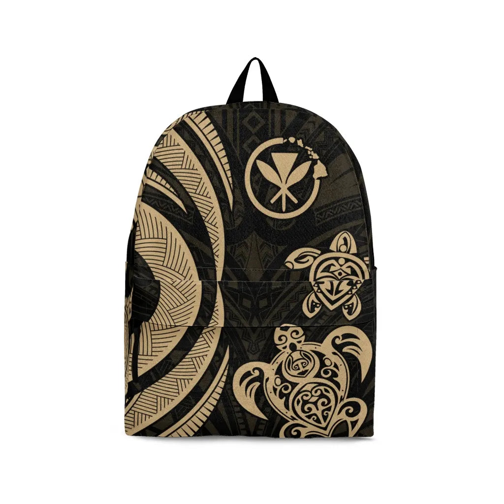 Hawaii Backpack - Gold Tentacle Turtle