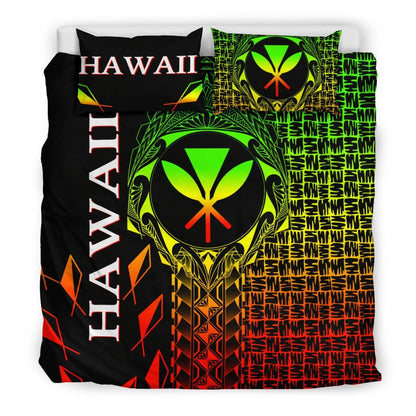 Hawaii Bedding Set - Kanaka Maoli Rocket Style (Reggae)