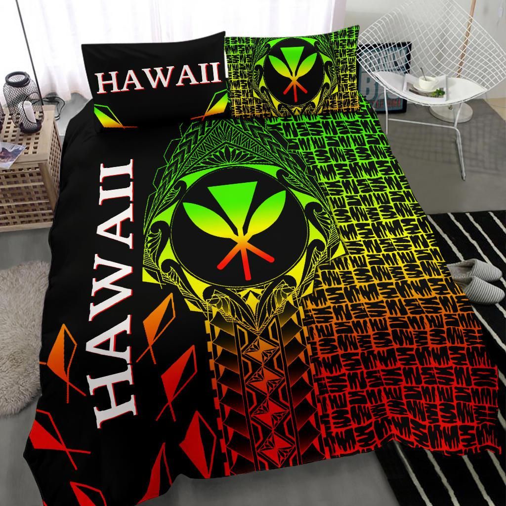 Hawaii Bedding Set - Kanaka Maoli Rocket Style (Reggae)