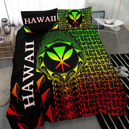 Hawaii Bedding Set - Kanaka Maoli Rocket Style (Reggae)