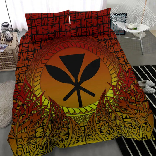 Hawaii Bedding Set - Polynesian Circle Pattern