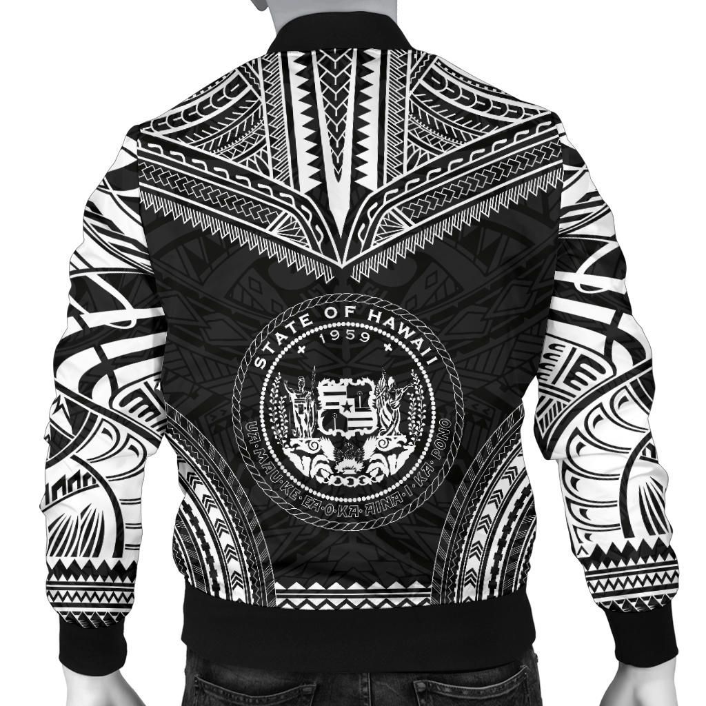 Hawaii Polynesian Chief Bomber Jacket - Black Version
