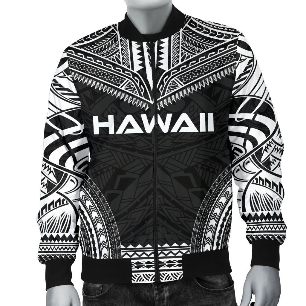 Hawaii Polynesian Chief Bomber Jacket - Black Version