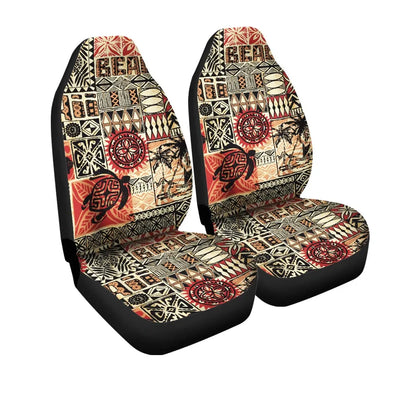Hawaii Car Seat Cover - Hawaiian Style Tribal Fabric Patchwork
