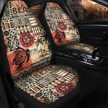 Hawaii Car Seat Cover - Hawaiian Style Tribal Fabric Patchwork