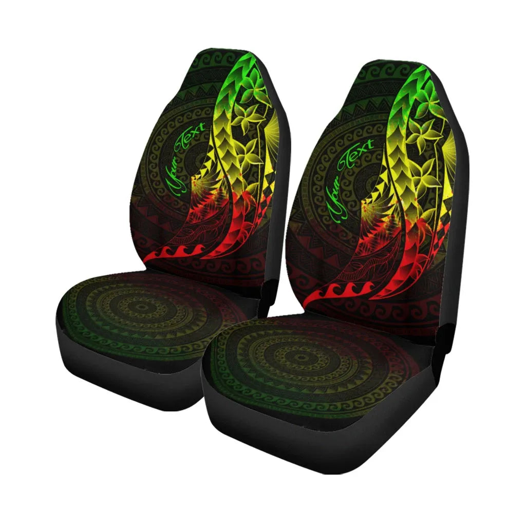 Hawaii Car Seat Covers - Custom Personalised Polynesian Pattern Style Reggae Color