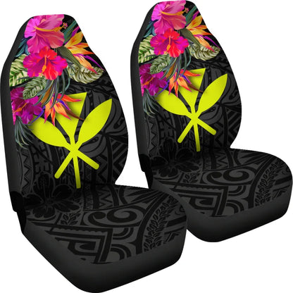 Hawaii Car Seat Covers - Hibiscus Polynesian Pattern