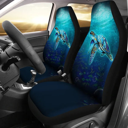 Hawaii Car Seat Covers - Turtle Under Sea