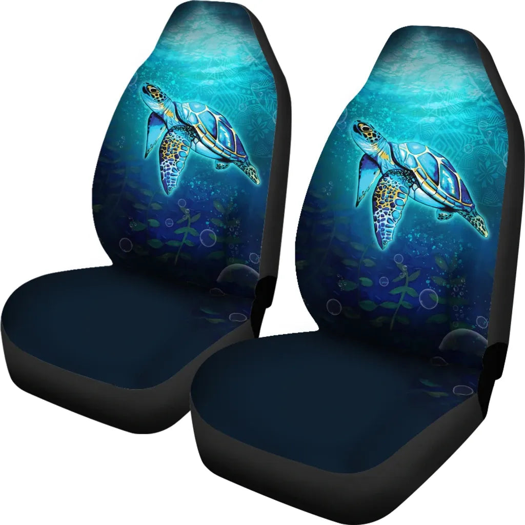 Hawaii Car Seat Covers - Turtle Under Sea