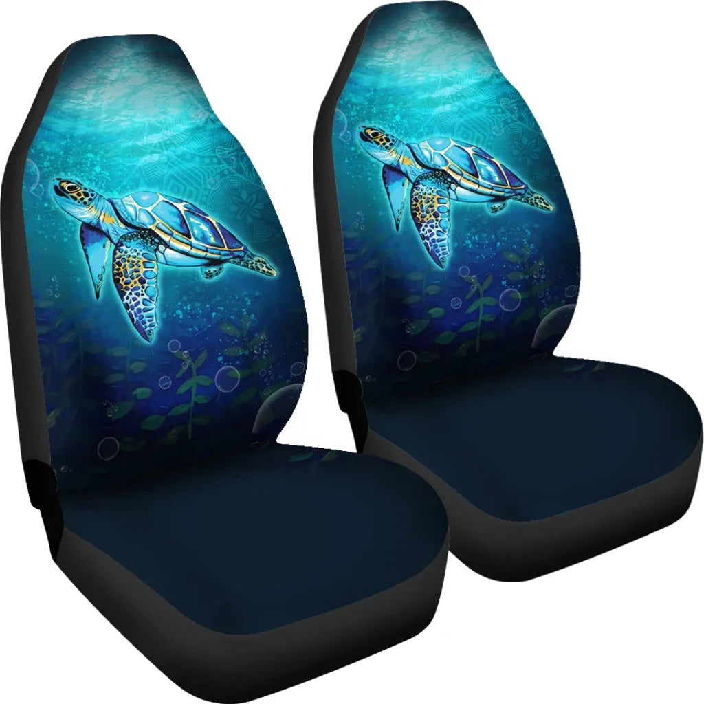Hawaii Car Seat Covers - Turtle Under Sea