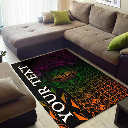 Hawaii Custom Personalised Area Rug - Hawaii Seal Rocket Style28