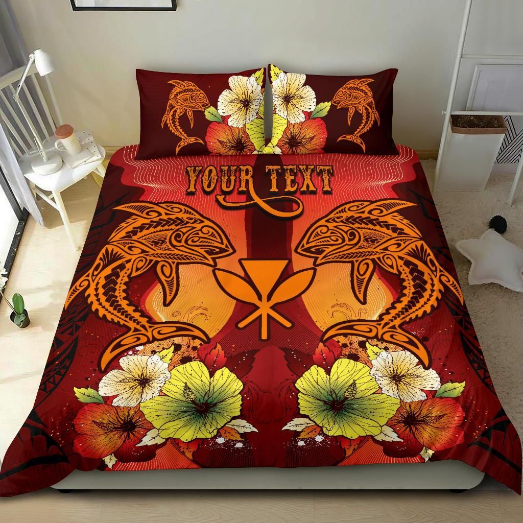 Hawaii Custom Personalised Bedding Sets - Tribal Tuna Fish