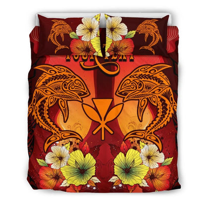Hawaii Custom Personalised Bedding Sets - Tribal Tuna Fish