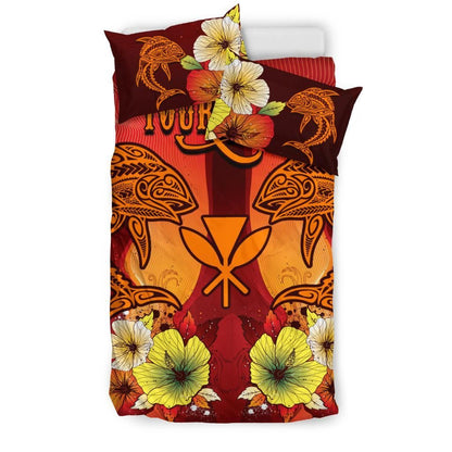 Hawaii Custom Personalised Bedding Sets - Tribal Tuna Fish