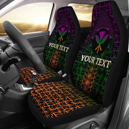 Hawaii Custom Personalised Car Seat Covers - Kanaka Maoli Rocket Style28