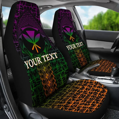 Hawaii Custom Personalised Car Seat Covers - Kanaka Maoli Rocket Style28