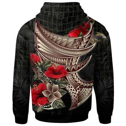 Hawaii Custom Personalised Hoodie - Kanaka Maoli Polynesian Tribal Tattoo