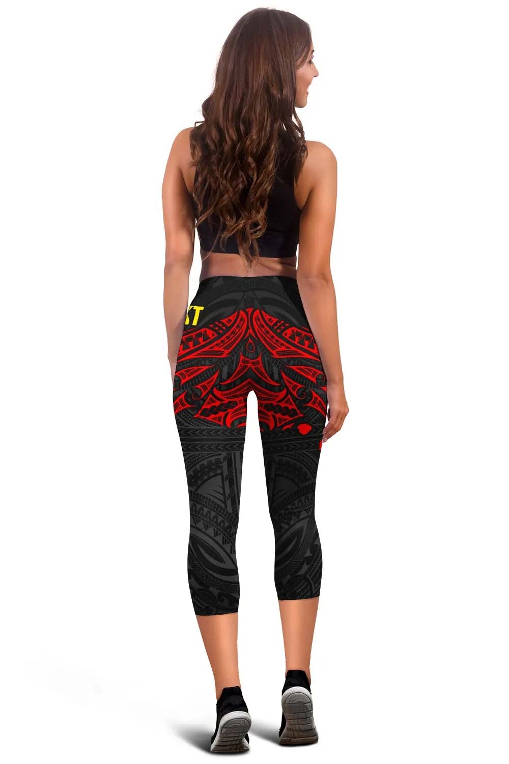 Hawaii Custom Personalised Legging - Polynesian Whale Tail