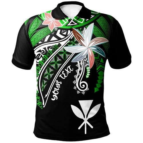 Hawaii Custom Personalised Polo Shirt - Fanciful Forest Green Color