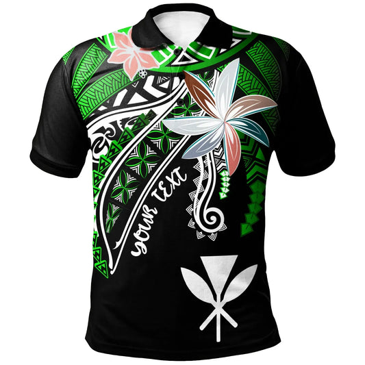 Hawaii Custom Personalised Polo Shirt - Fanciful Forest Green Color