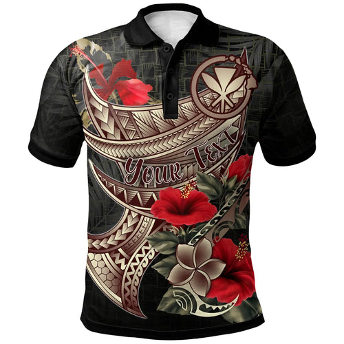 Hawaii Custom Personalised PoLo Shirt - Kanaka Maoli Polynesian Tribal Tattoo