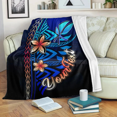 Hawaii Custom Personalised Premium Blanket - Vintage Tribal Mountain