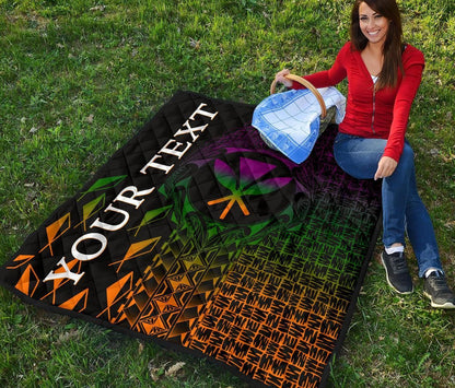 Hawaii Custom Personalised Premium Quilt - Kanaka Maoli Rocket Style