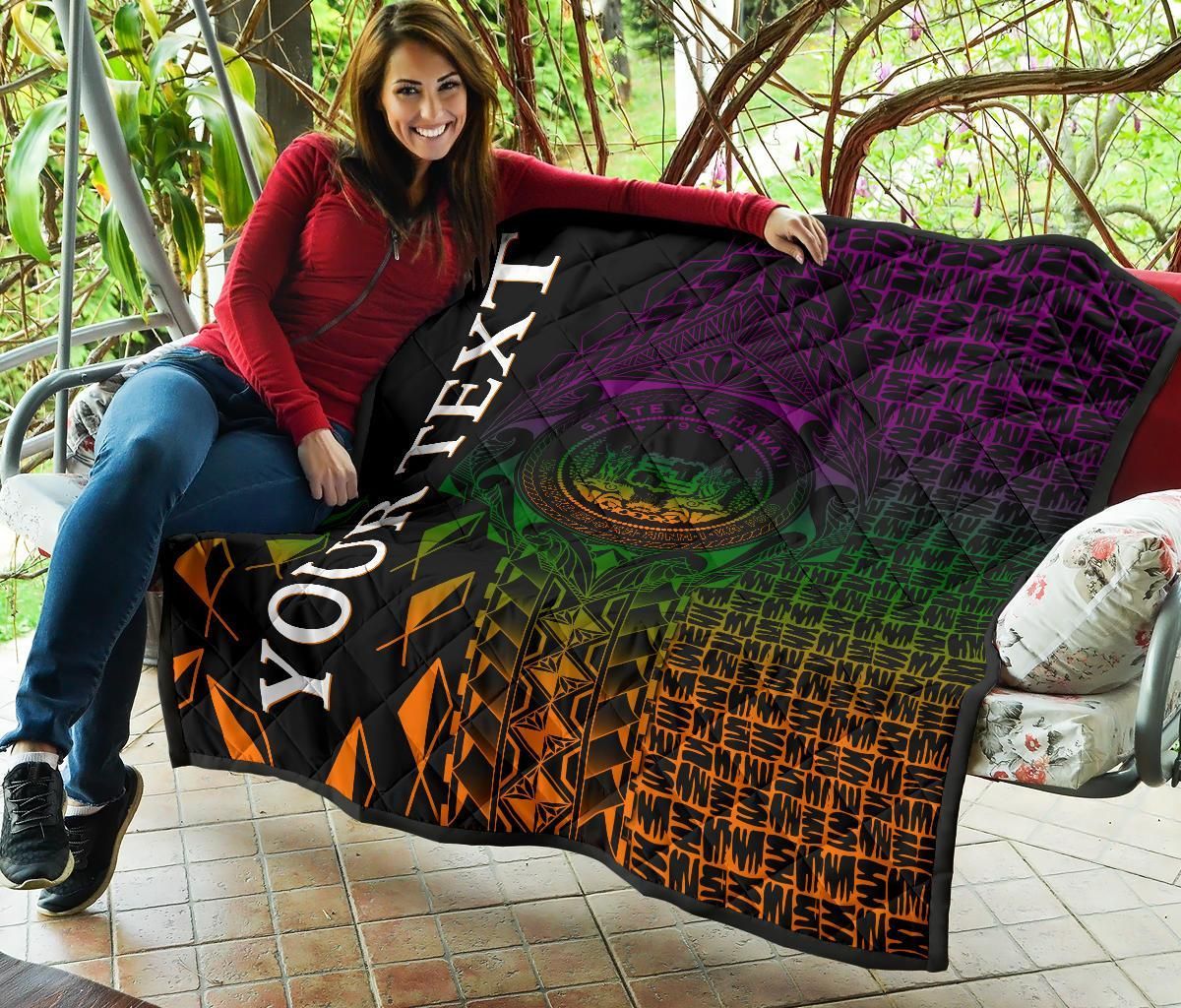 Hawaii Custom Personalised Premium Quilt -  Hawaii Seal Rocket Style