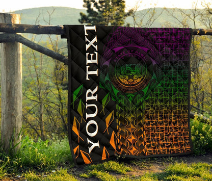 Hawaii Custom Personalised Premium Quilt -  Hawaii Seal Rocket Style