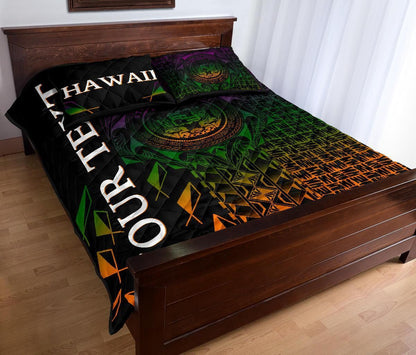Hawaii Custom Personalised Quilt Bed Set - Hawaii Seal Rocket Style