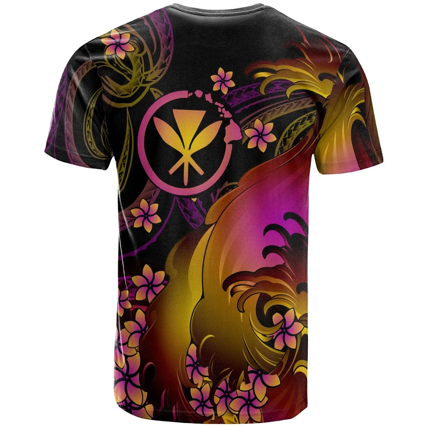 Hawaii Custom Personalised T-shirt - Kanaka Maoli in wave