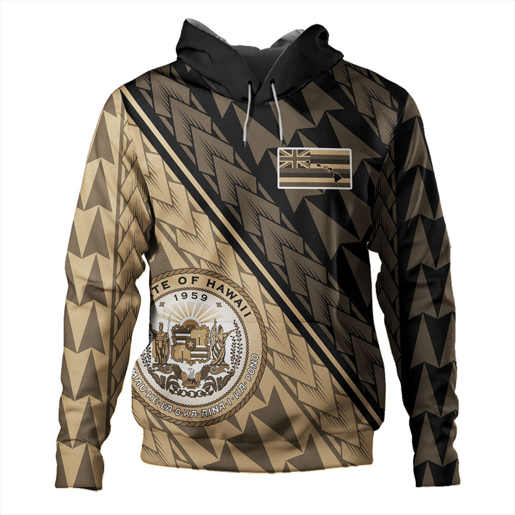 Hawaii Hoodie Polynesian Tribal Half Style
