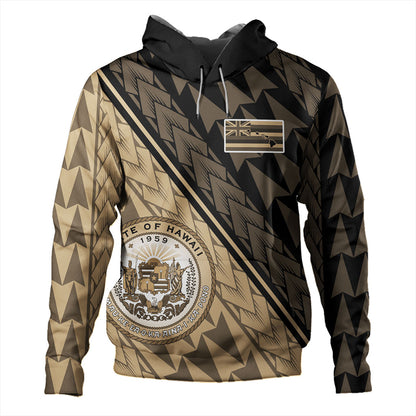 Hawaii Hoodie Polynesian Tribal Half Style