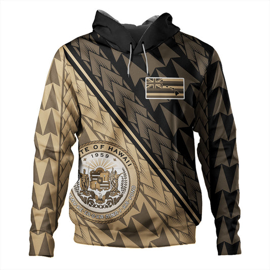 Hawaii Hoodie Polynesian Tribal Half Style