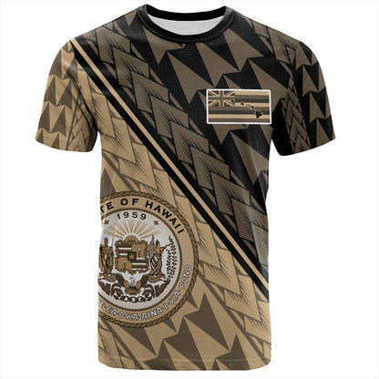 Hawaii T-Shirt Polynesian Tribal Half Style