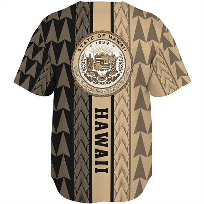 Hawaii Baseball Shirt Polynesian Tribal Half Style